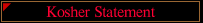 Kosher Statement